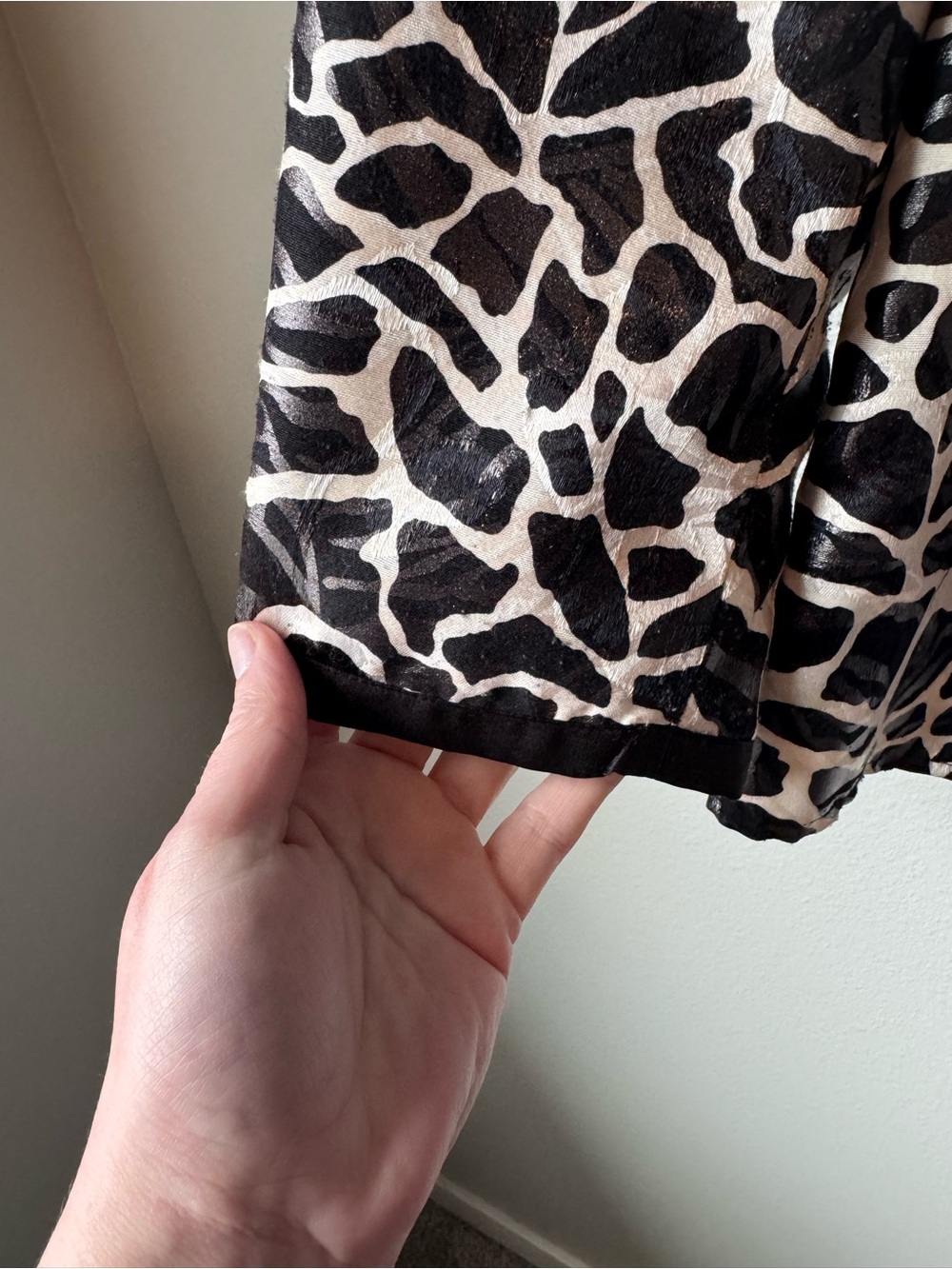 Chicos Black & White Animal Print Blazer - Picture 4 of 6